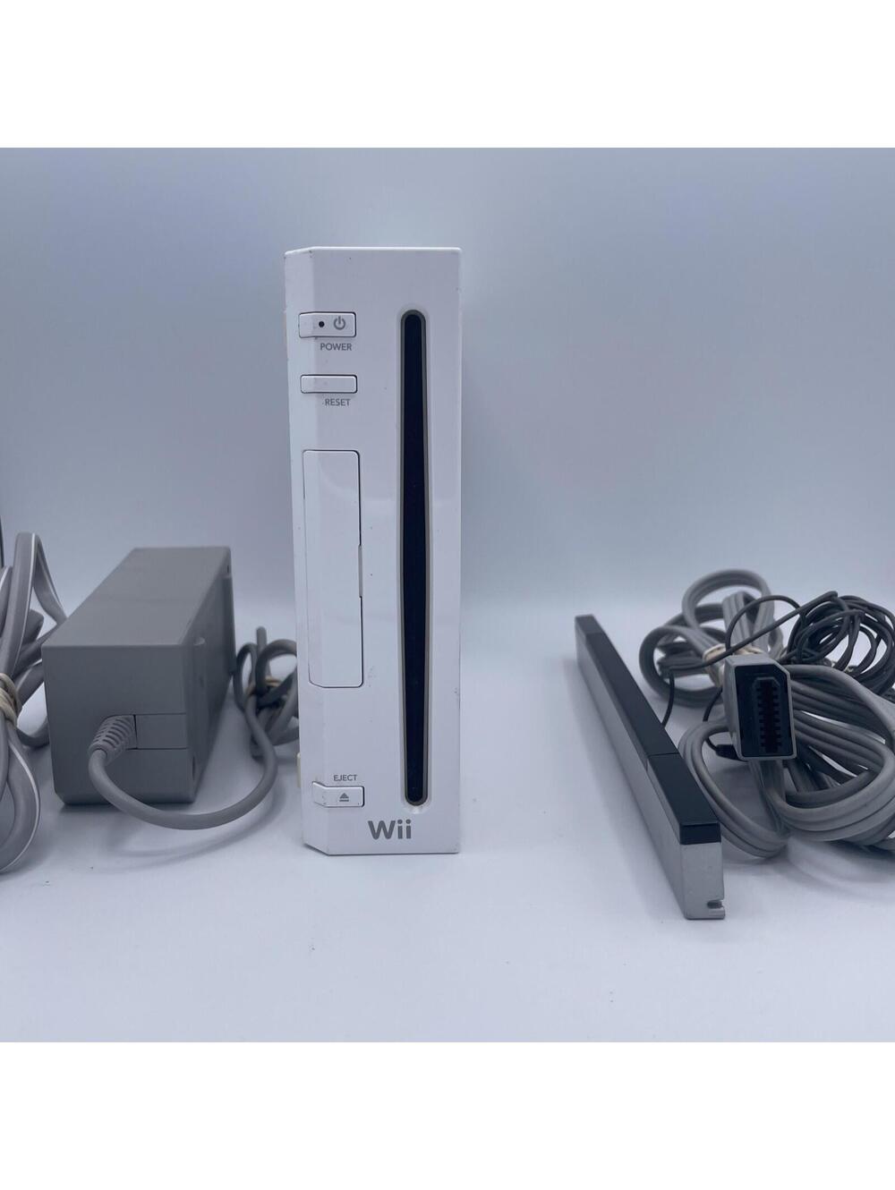 Nintendo Wii Gaming Console Sensor +Cords Gamecube Compatible White RVL-001(USA)